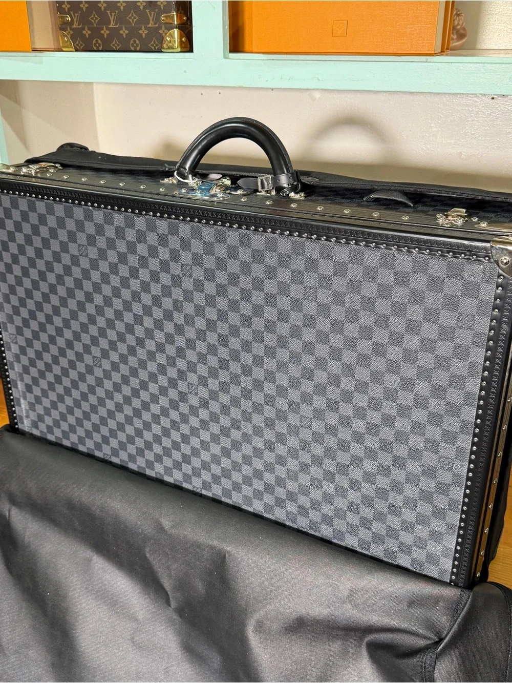 Louis Vuitton Alzer 75 Damier Trunk interior tray and cover